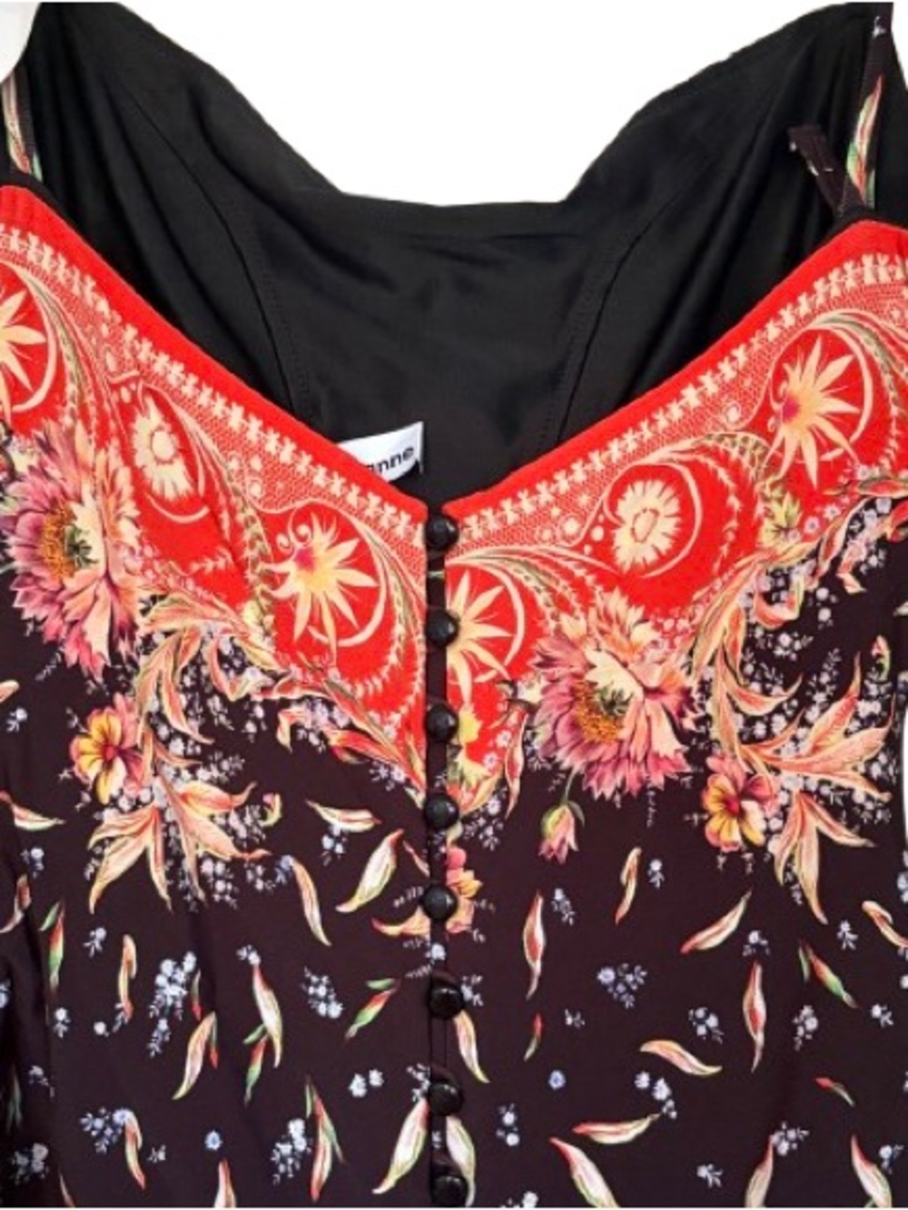 Paco Rabanne Women’s Frieze Fringe Dress Size 38 FR/6 US Black Red Boho Luxury - Picture 13 of 16